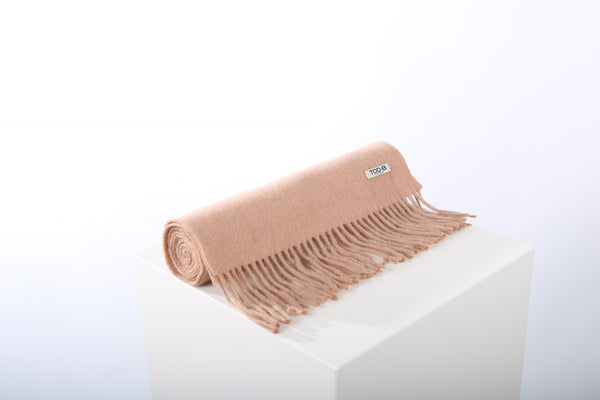 Wool cashmere scarf camel