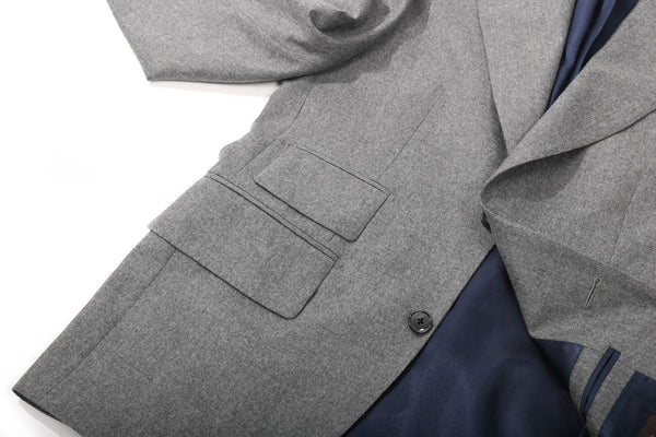 MTO flannel jacket grey